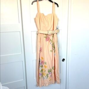 Taylor Peach Floral Maxi Dress